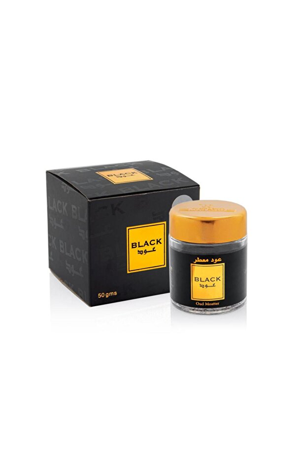 بخور عود معطر بلاك عود 50 جرام اسود اللون .