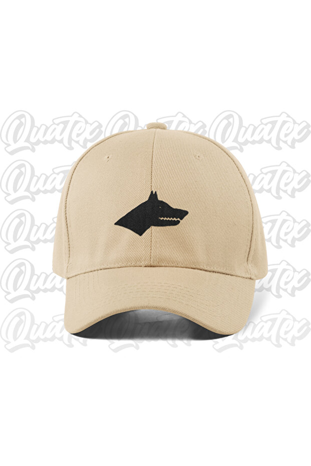 Bozkurt Embroidered Turkish Hat - Cream Beige Color 100% Cotton Gabardine Unisex Model Hat