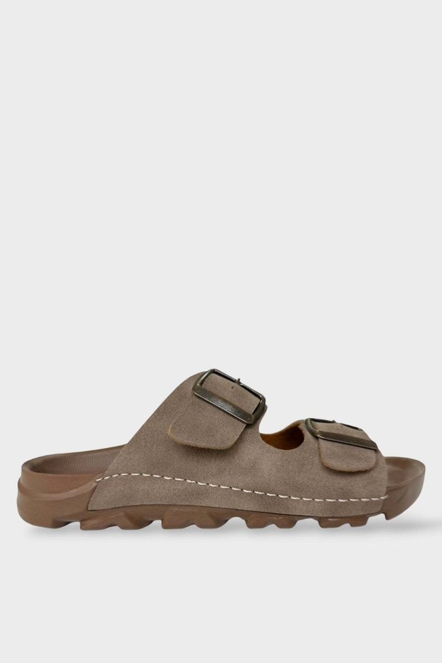 Unisex Adjustable Double Buckle Comfortable Lightweight Daily Slippers Vi̇zon