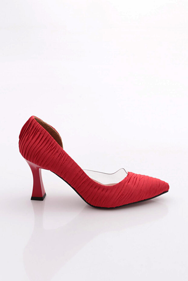 0653 Women's Pointed Toe, Open-Toe, Transparent High-Heeled Shoes