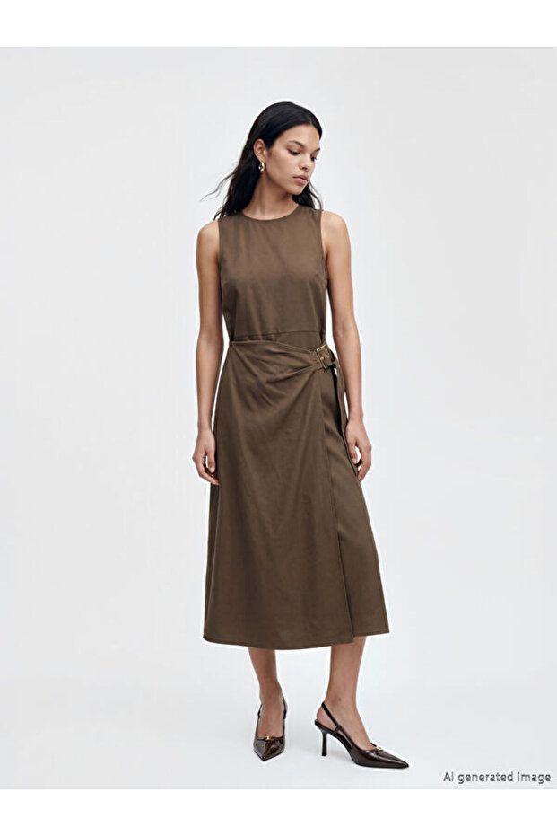 Quality Pieces from Çelebi Store Zero Roba Collar Belted Dress