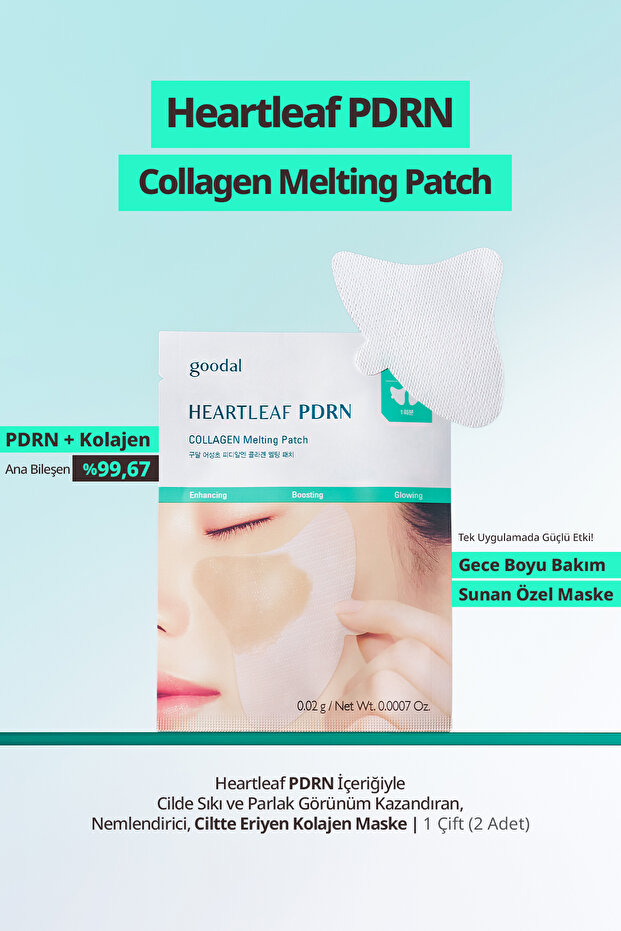 Melting Collagen Mask with Heartleaf Pdrn Collagen Melting Patch That Provides a Tight & Bright Appearance