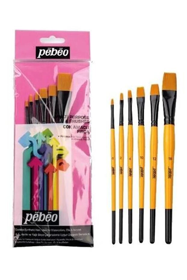 Pebeo Multi-Purpose Brush Set - Set 3 - 1