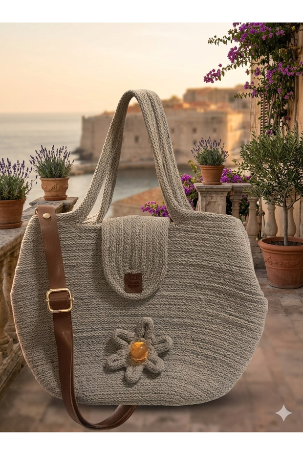 Natural Jute Rope Handmade Bag Hand Bag Sleeve Bag Day Bag
