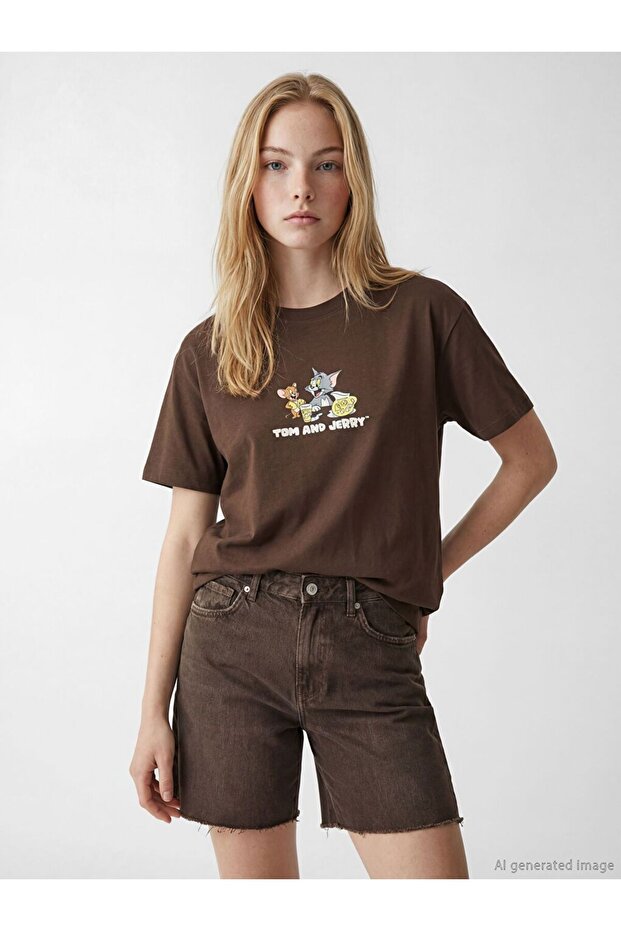 Xside Tom and Jerry Printed Women's T-Shirt
