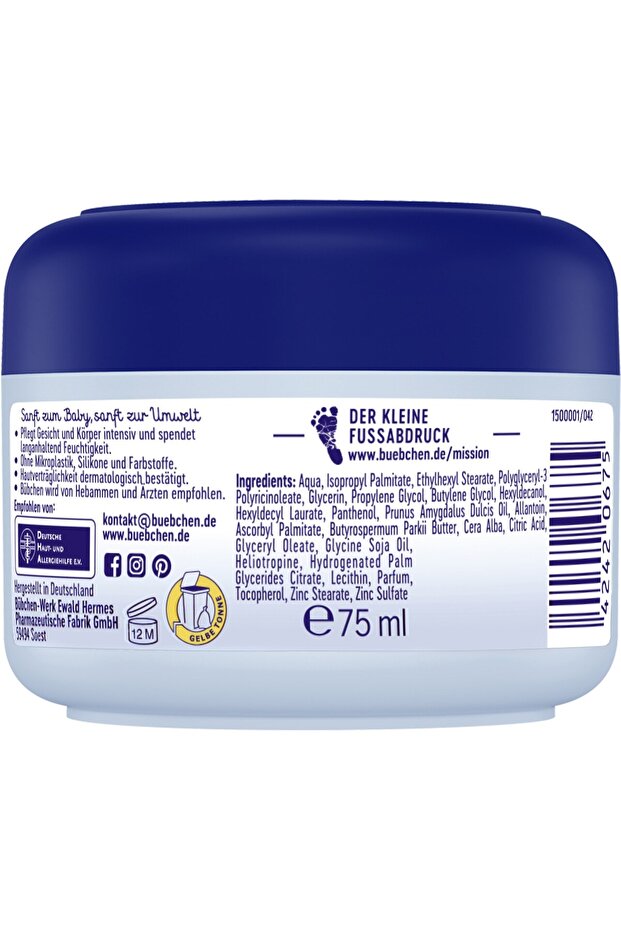 Sensitive Bebek El ve Yüz Kremi 75 ml