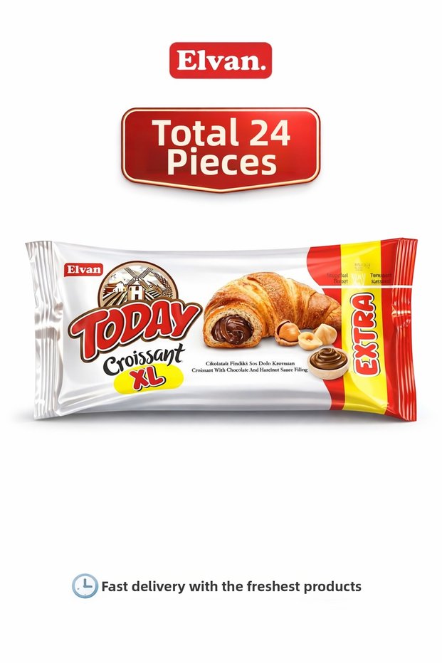 Today Kruvasan Cikolatali XL 62Gr X 24 Pieces