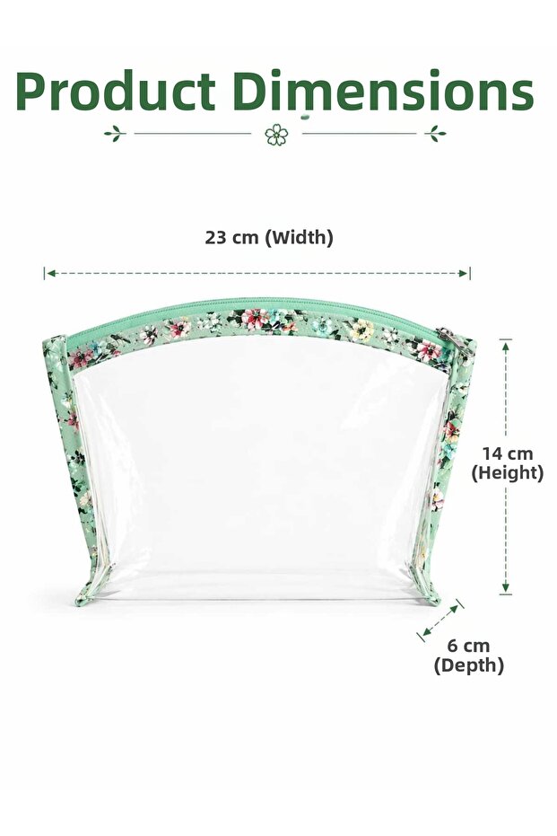 Bloom Transparent Makeup Bag - 4