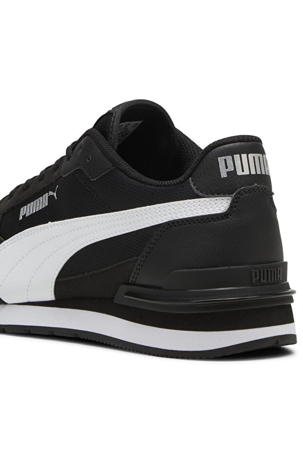 St Runner V4 Mesh 399666 Unisex Spor Ayakkabı SİYAH-BEYAZ - 7