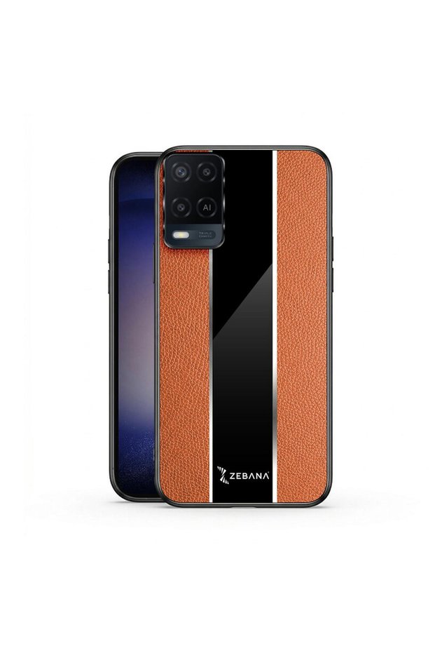 Oppo A54 Compatible Case Premium Leather Case Brown