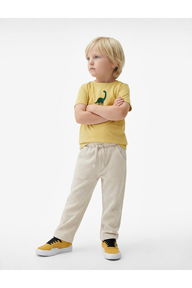 Cotton Tie Waist Pocket Sweatpants