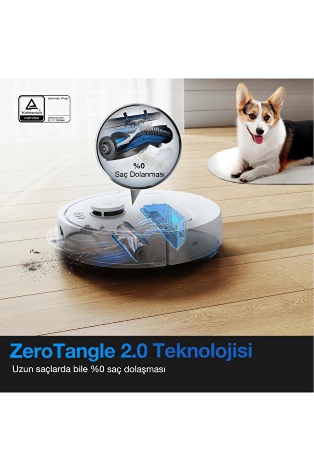 Deebot N20e Plus Robot Süpürge ve Paspas, Otomatik Toz Torbasız Boşaltma İstasyonu, 11000Pa - 7
