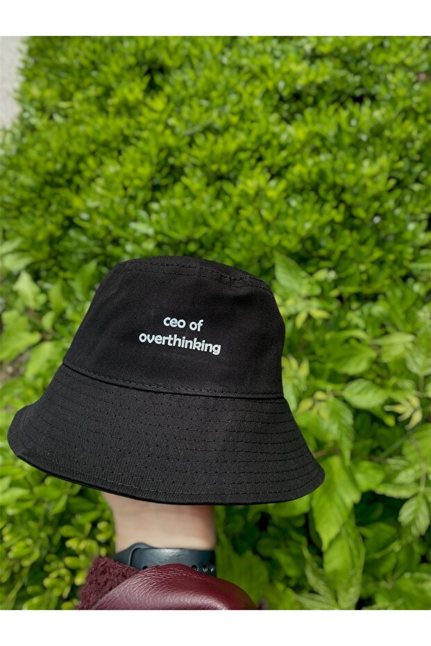 Unisex Basic Text Printed Summer Bucket Hat - 2