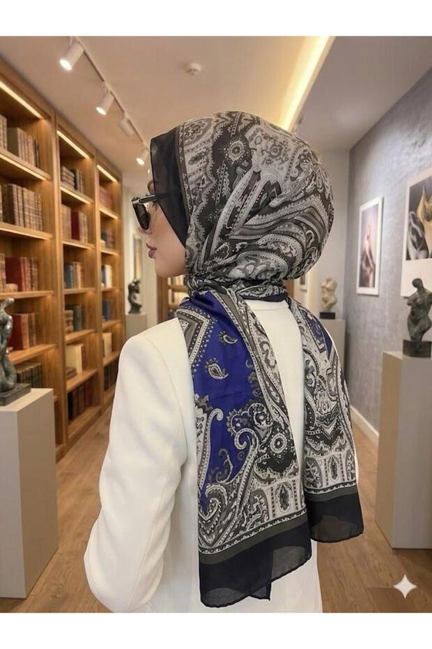 شال قطني ناعم بنقوش عرقية