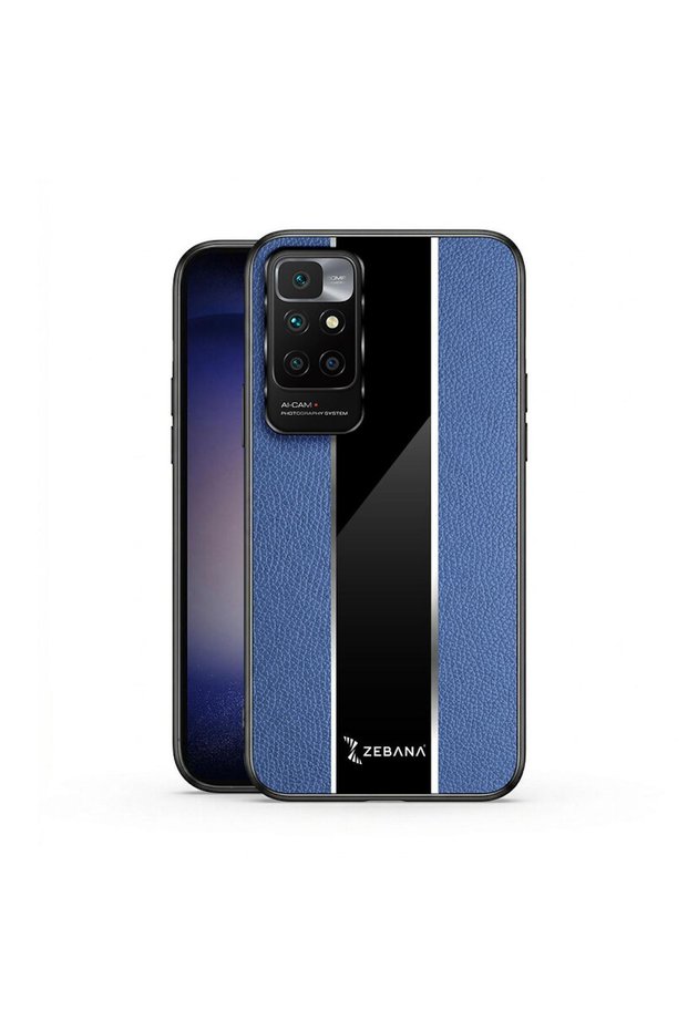 Xiaomi Redmi 10 2022 Compatible Case Premium Leather Case Blue