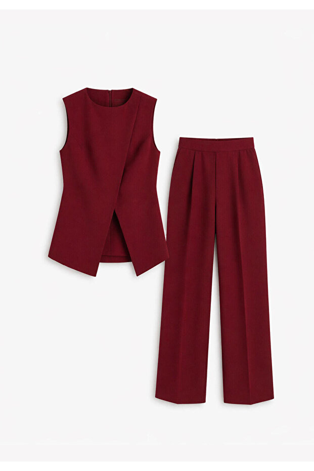 BELT VEST TROUSERS SUIT