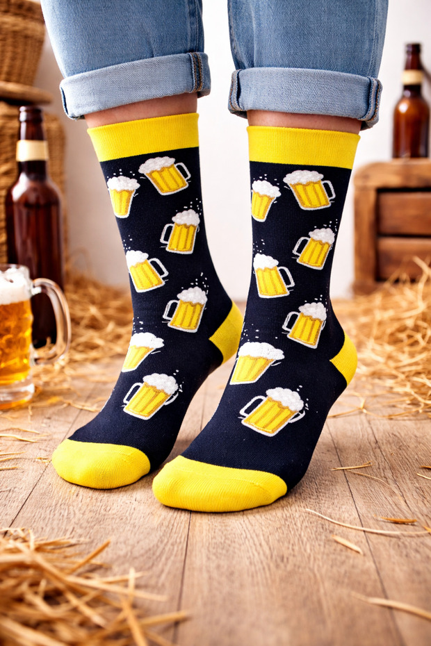 Patterned Colorful Socks - 1