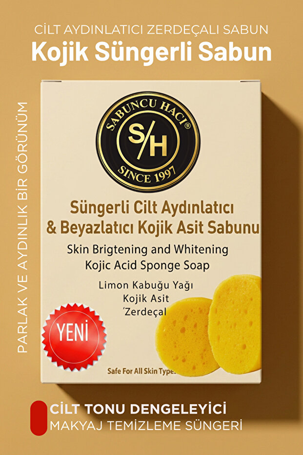 Kojic Acid Soap Turmeric and Kojic Makeup Removal Anti-Blemish, Anti-Darkening Effective Cleansing Soap,