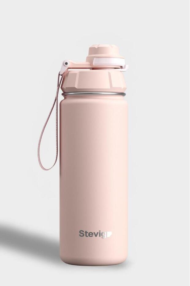 1 Hand Leak-Proof Leak-Proof Steel Thermos 500 ml Icy Pink St-222