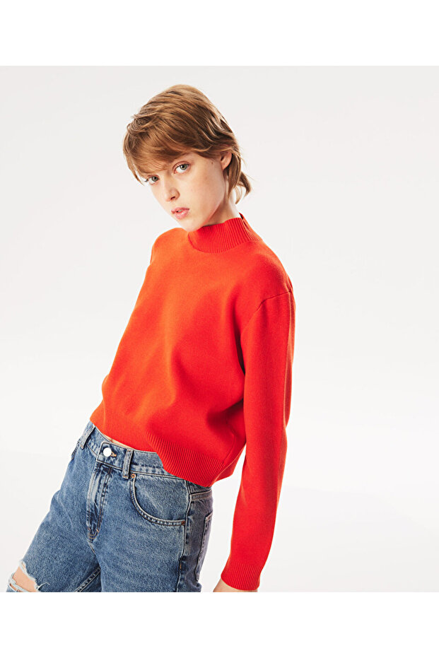 Stand-Up Collar Basic Knitwear - 6