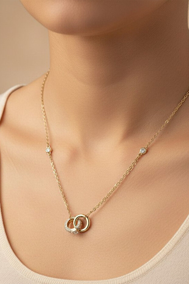 Style Pearl/Xuping Jewelry Ring Model Necklace