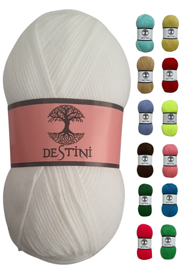 Baby Wool Hand Knitting Yarn Cardigan, Sweater, Scarf, Hat 100 g 300 m Needles 3-3.5 Hook 2.5 Multicolor