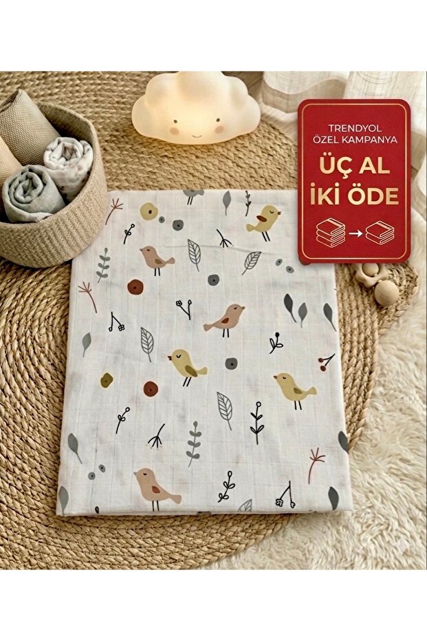 Organic Cotton Muslin Baby Blanket & Multi-Purpose Muslin Cover