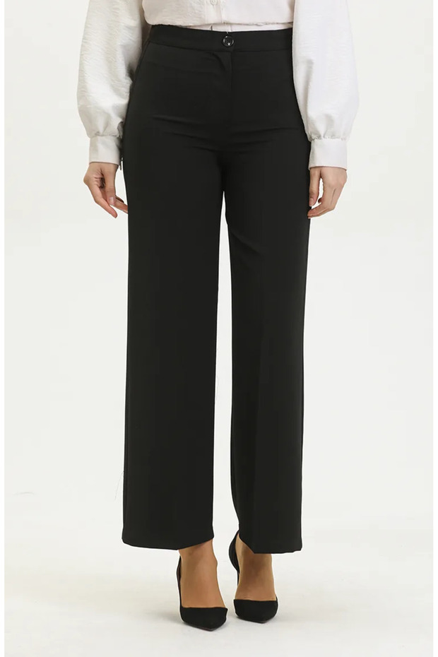 Wide-Leg Trousers 1151-01 Black