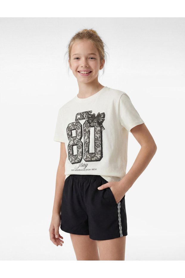 Printed Cotton Short-Sleeve Crew-Neck T-Shirt