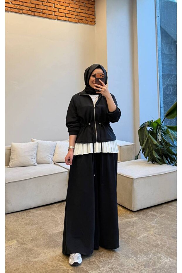 6130 - Corded Fabric Cupra Oversized Comfortable-Stylish-Relaxed Women's Jacket Pants Set