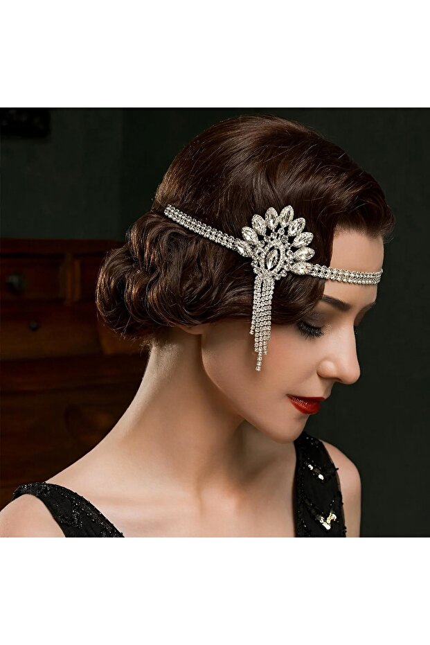 1920S Chic Flapper Style Headband Henna Wedding Engagement Cocktail Birthday Party Crown