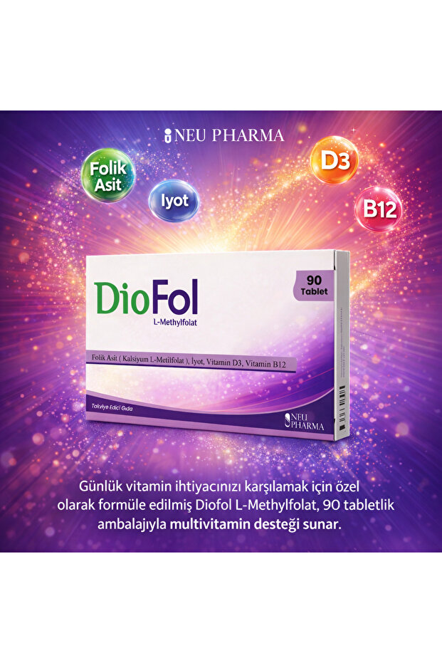 Diofol L-Methylfolat 90 Tablet