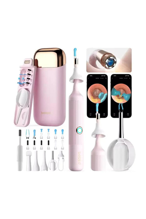 Earsight Plus R37R Ear Cleaning Camera Wax Removal Tool kit (PINK)