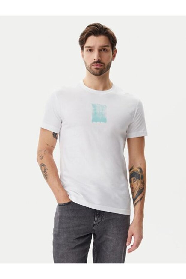 BRUSH STROKE GRAPHIC TEE - 1