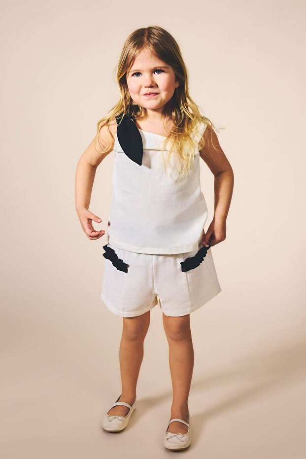 100% Cotton Regular Fit Shorts for Baby Girl H4255A526Sm