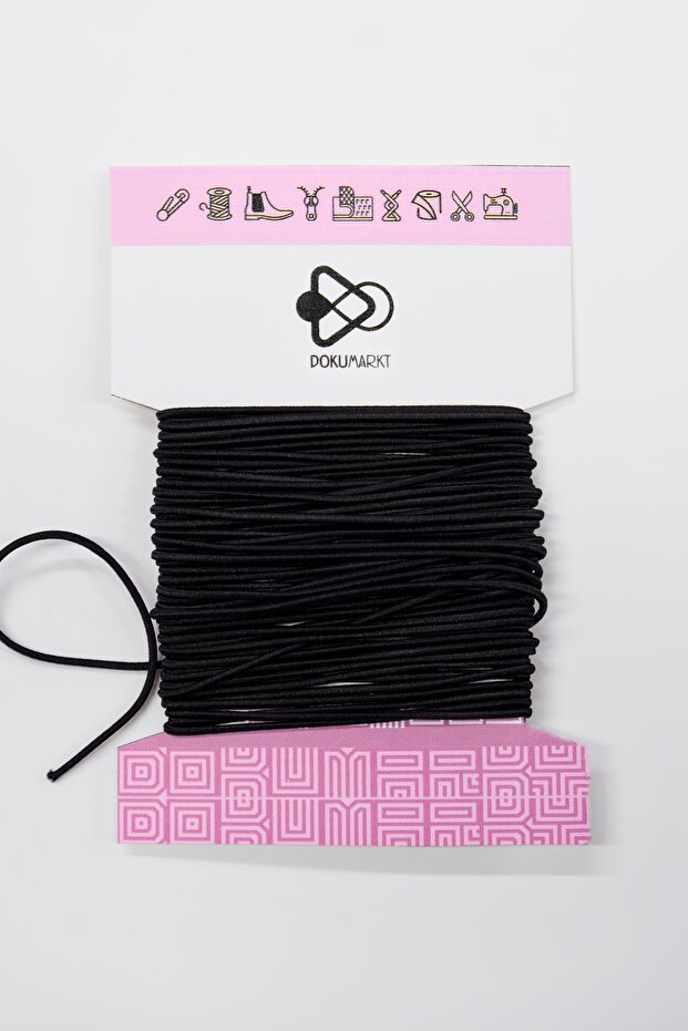1.5 mm Thin Round Rubber String - Rubber Cord - Accessory Rubber - Showcase Rubber - 10 Meters