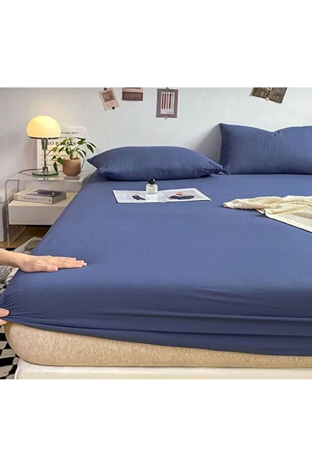 Combed Cotton Fitted Sheet 100% Cotton Sheet Combed Cotton Single Double-King Size