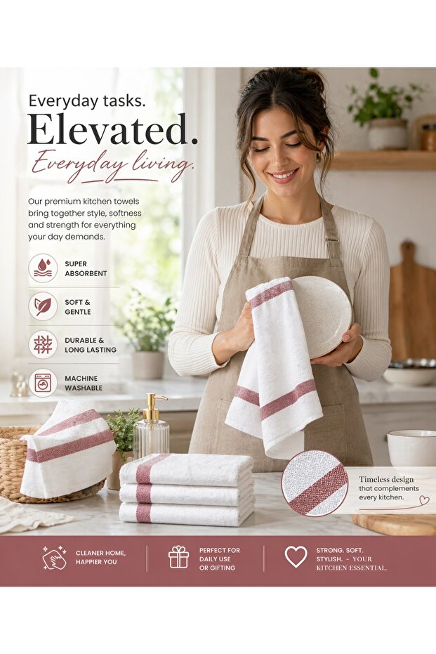 NB Quick-drying material for efficient cleaning and drying.