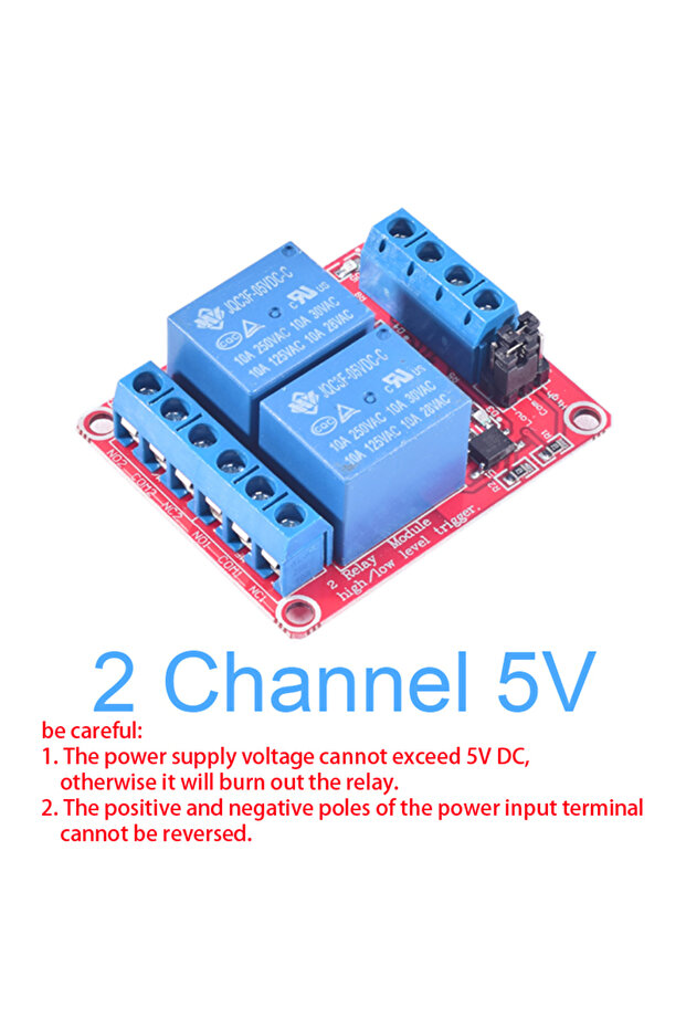2 Channel 5V High/Low Level Trigger Relay Module 1/2/4/8 Channel 5V12V24V Home Intelligent Control M