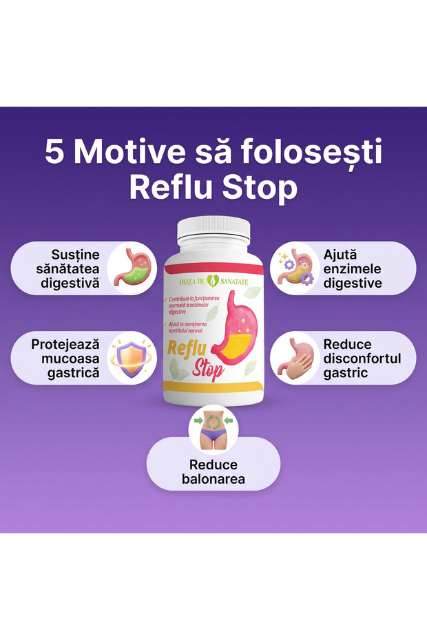 Reflu Stop, 30 comprimat - 5