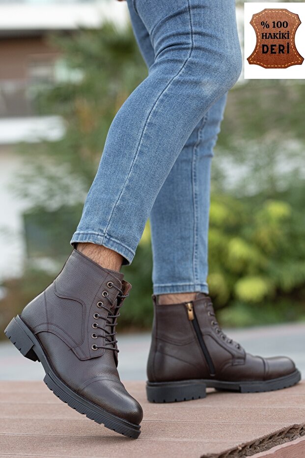 D4002 Model Genuine Leather - Cold Proof Men's Boots