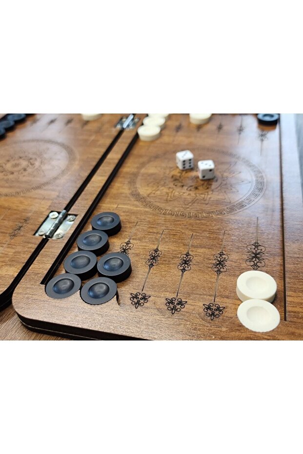 Mini Backgammon Travel Backgammon Pocket Backgammon 24x24 مع حقيبة جلدية مخصصة S