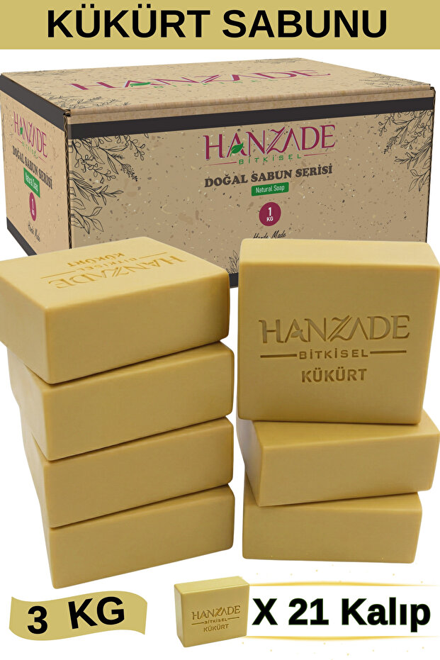 Sulfur Soap Sulfur Soap 3 kg Handmade Natural Traditional Hatay (in Its Own Box)