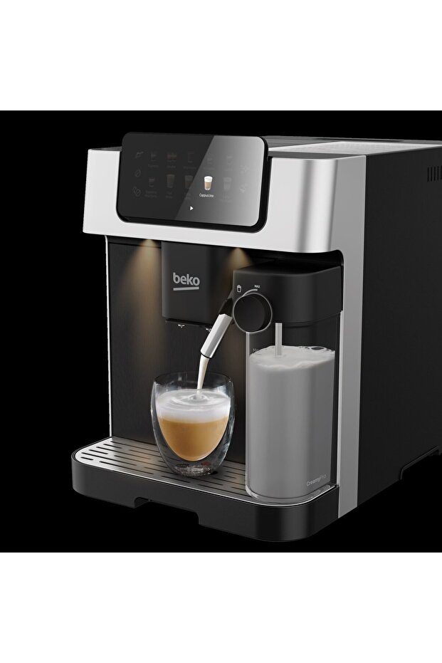 ESPRESSO COFFEE MACHINE BLACK & SILVER