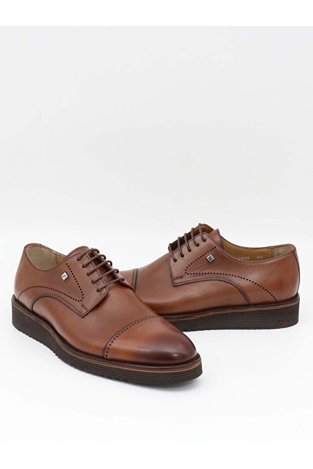2928 Tan Genuine Leather Eva Sole Men's Shoes