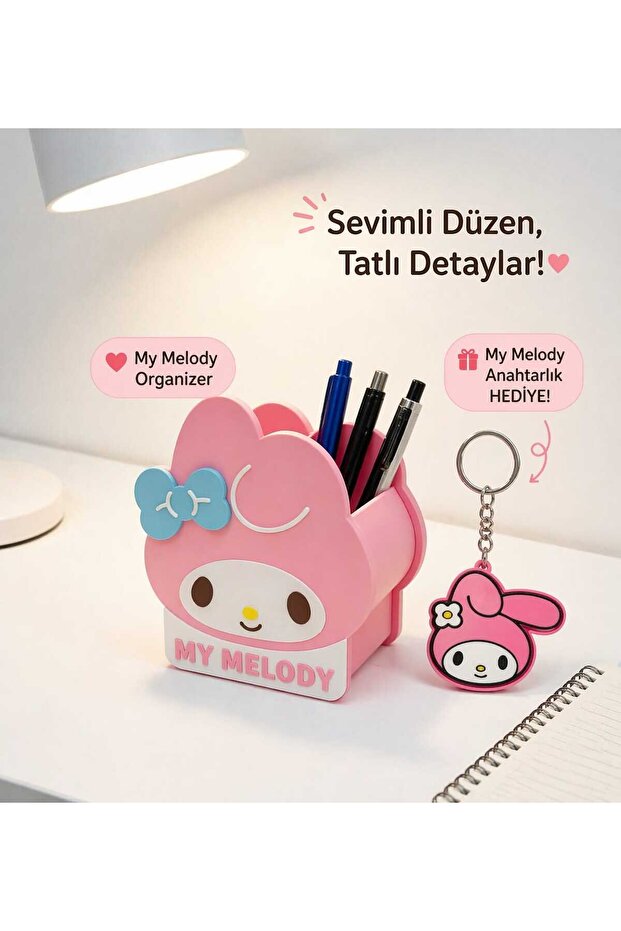 My Melody Kawaii Pen Holder Desktop Organizer Cute Pencil Case Office Organizer
