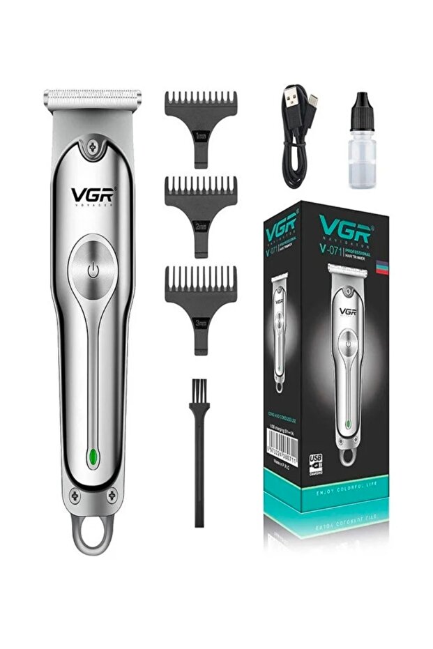 ماكينة حلاقة كهربائية للرجال V-071 فضية