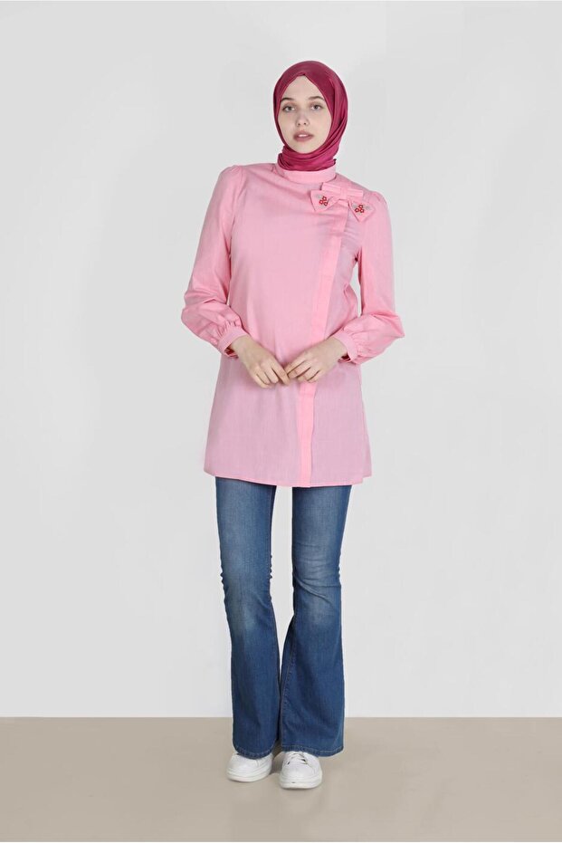 Embroidered Bow Detail Tunic 42780