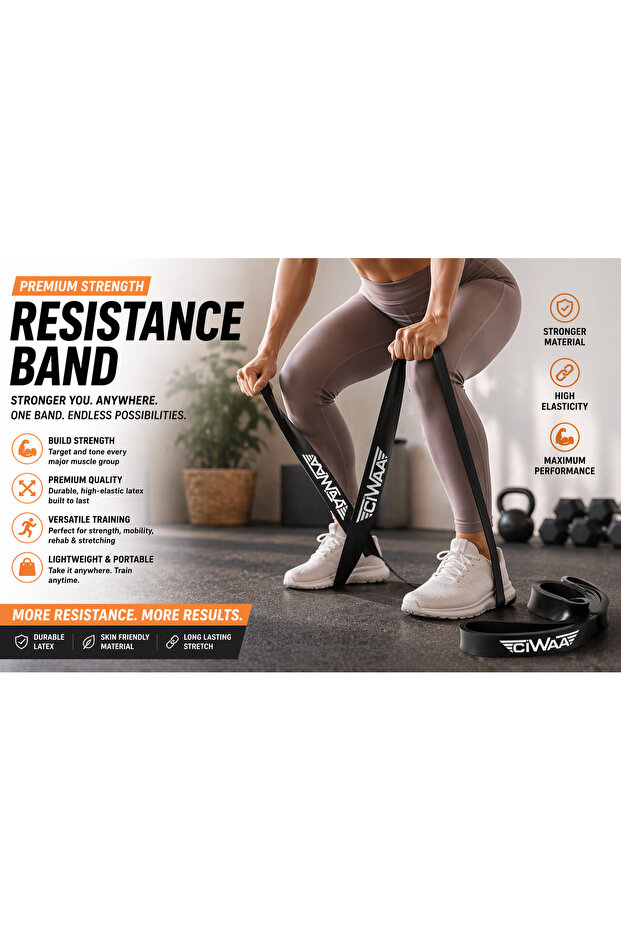 Ciwaa Cwa-2056 Latex Güç Bandı Direnç Lastiği 32 Mm