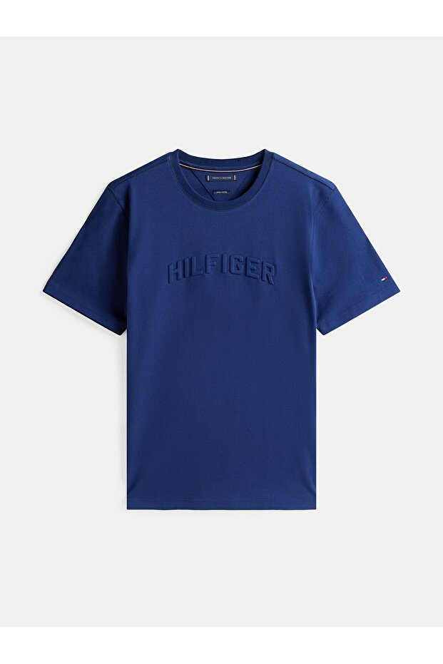 HILFIGER ARCH EMBOSSED TEE - 4